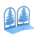 Christmas Tree Bookends Set of Two Blue
