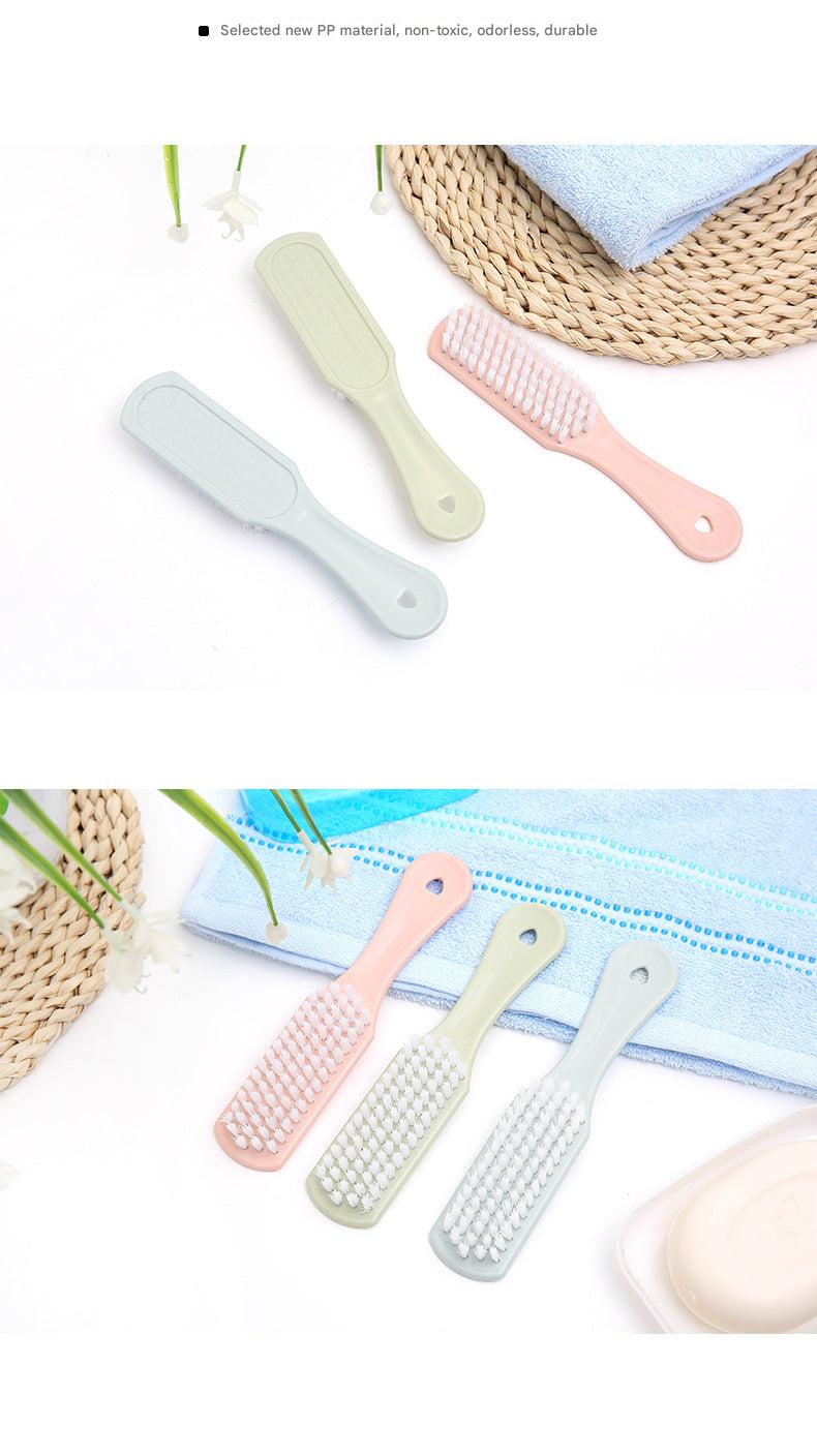 Blue shoe cleaning brush