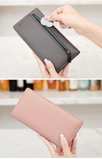 RFID blocking wallet displaying multiple colors