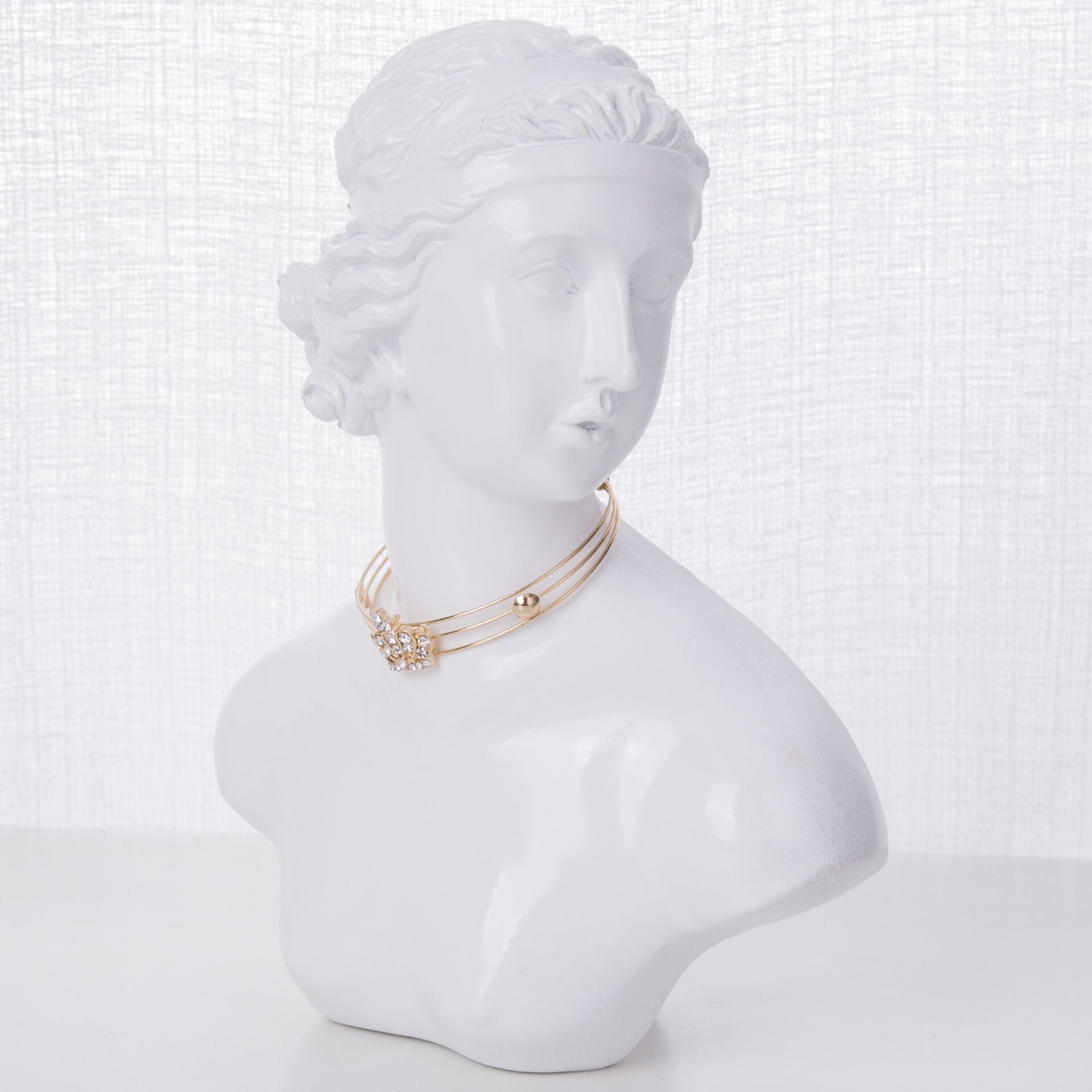 resin figure jewelry stand minimalistic design