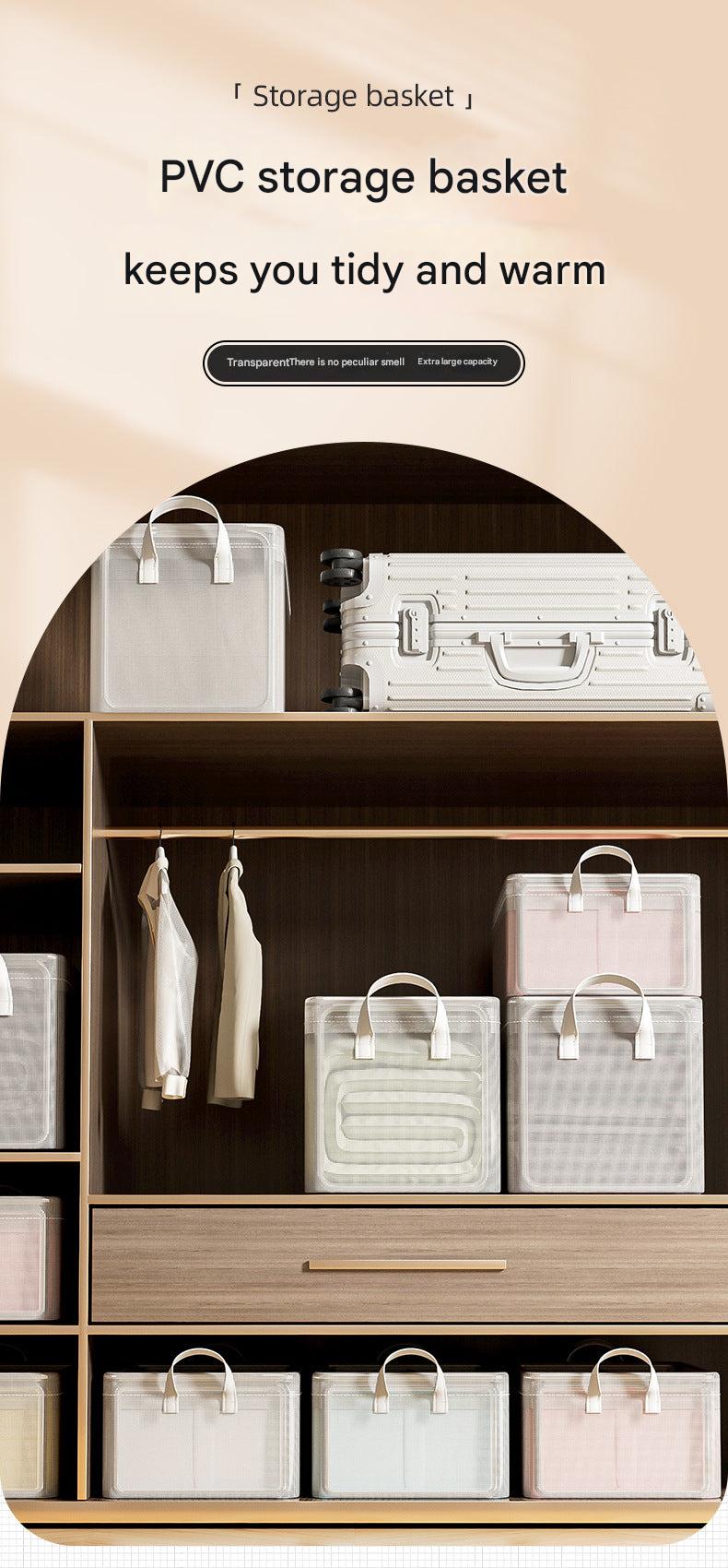 Folding storage box for clothes image 2