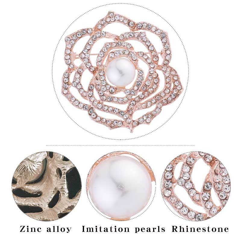 close-up of pearl brooch image 3