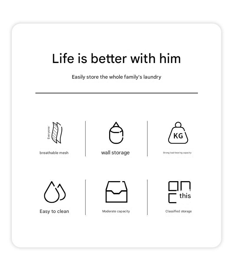 Foldable laundry basket stylish gray and white design
