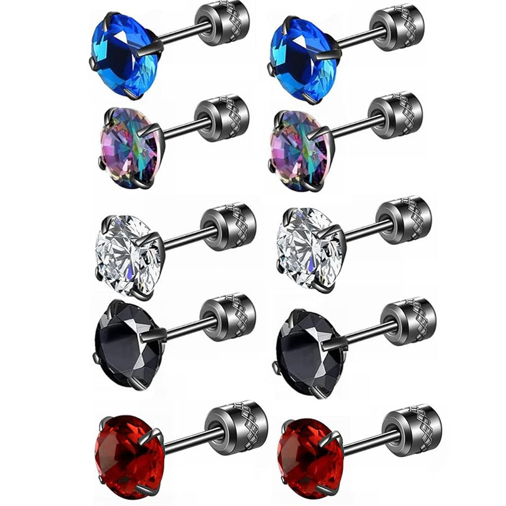 Fashionable stud earrings styled image 5