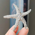 XZ0178-3 Starfish Brooch - Silver