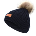 Single Pom-Pom Black Hat