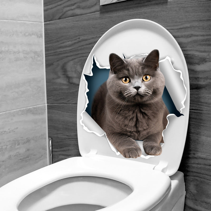 Playful puppy toilet cover image 4