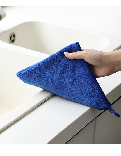Microfiber cleaning cloth in purple color