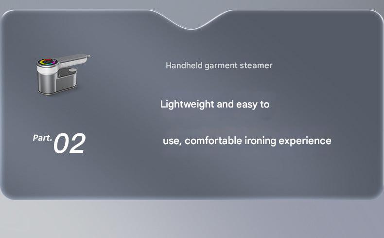 Steam iron with steam output demonstration