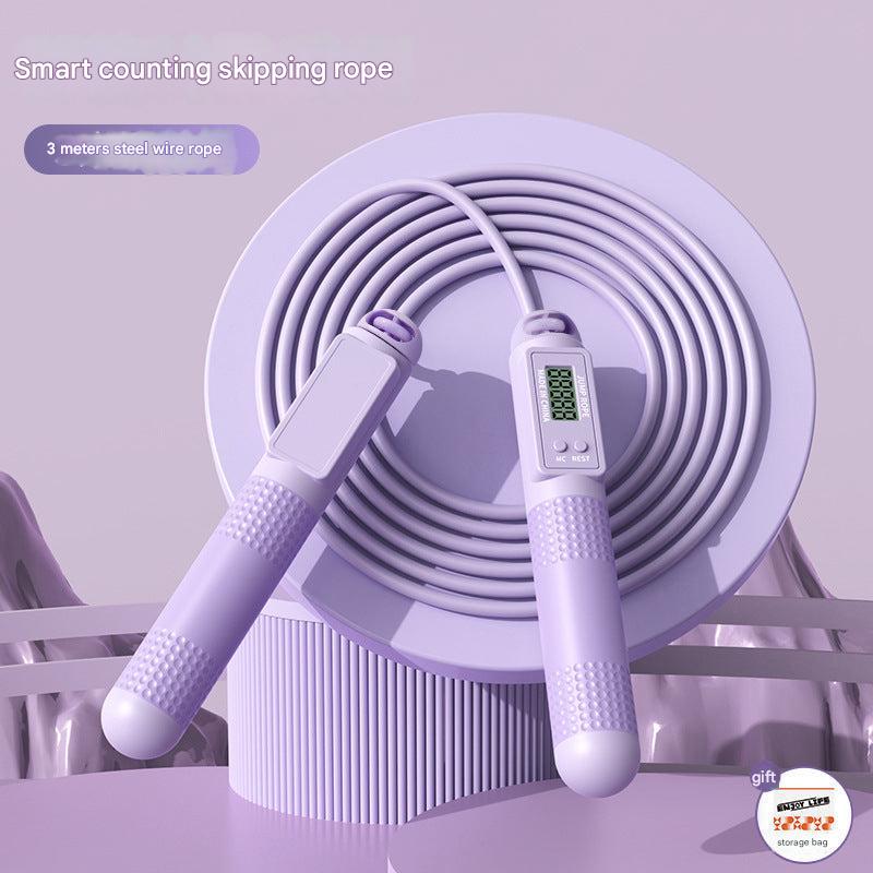 Smart Weighted Jump Rope Close-Up