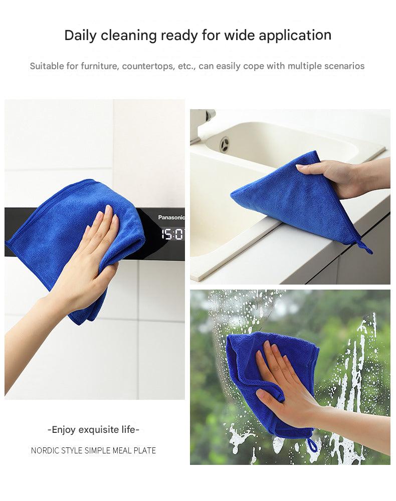 Microfiber cloth in a stack