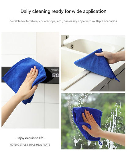 Microfiber cloth in a stack